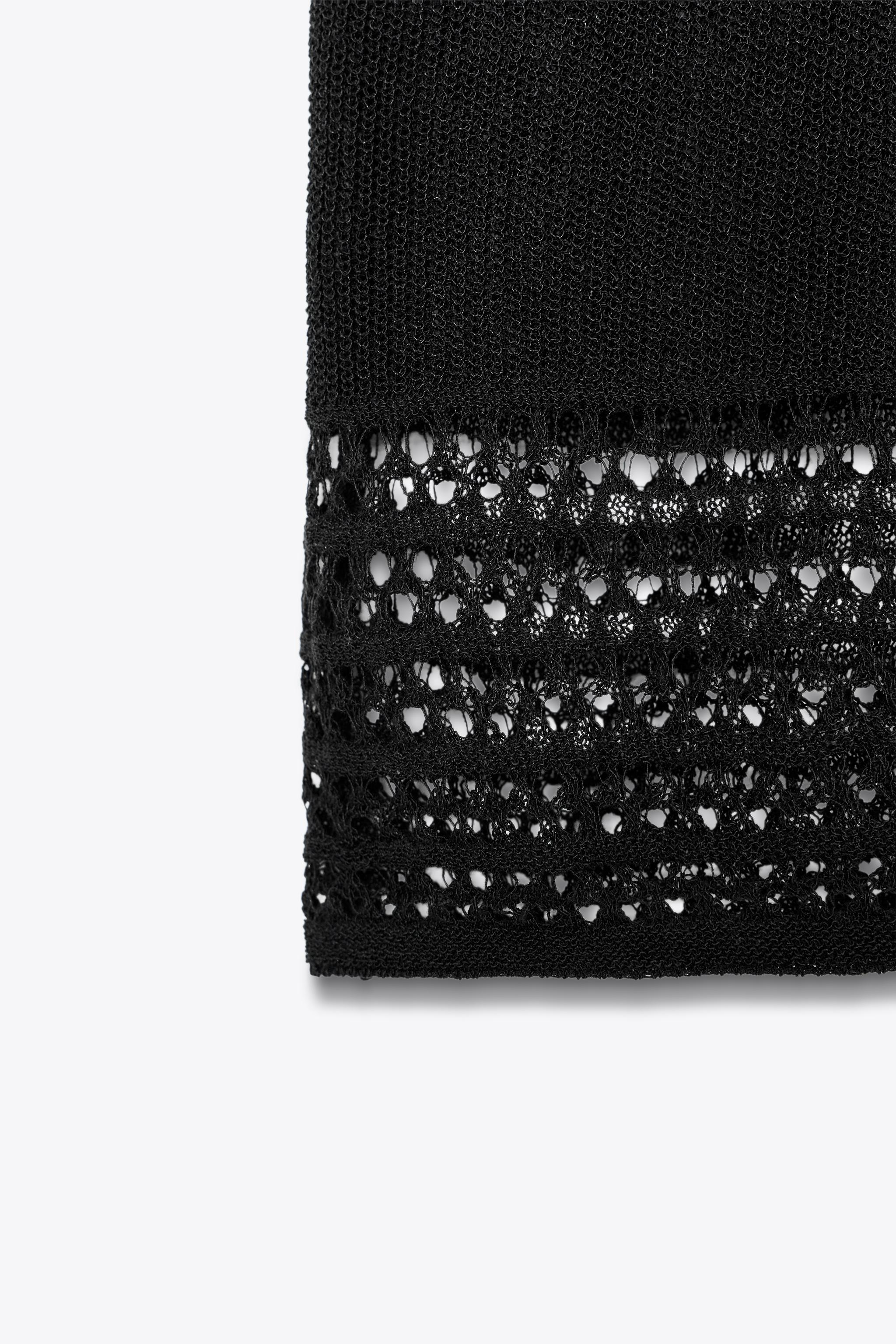 POINTELLE KNIT CROP TOP